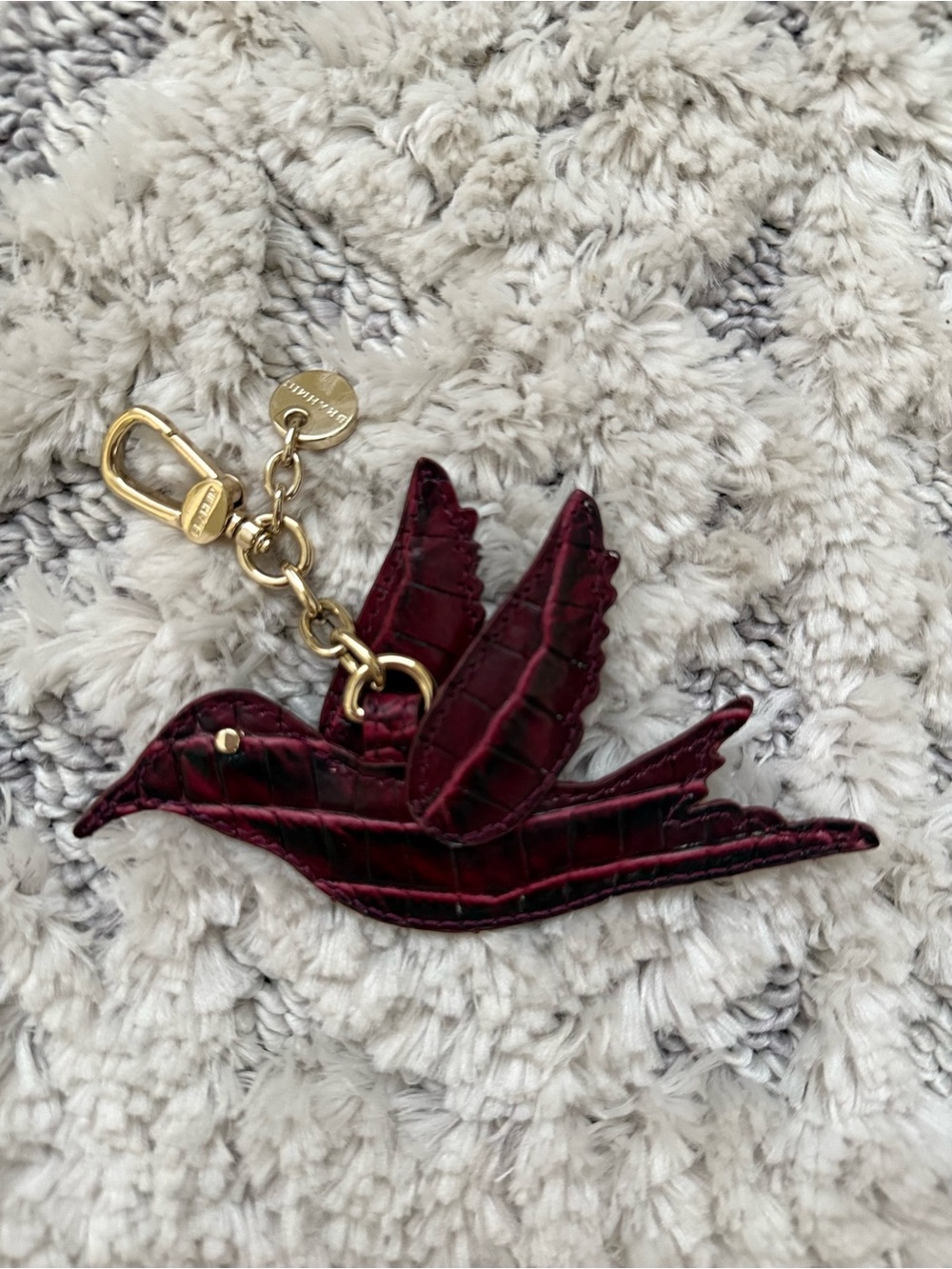 Brahmin Nightingale Bag Charm / Key Fob – Rose Ombré Melbourne – Rare HTF